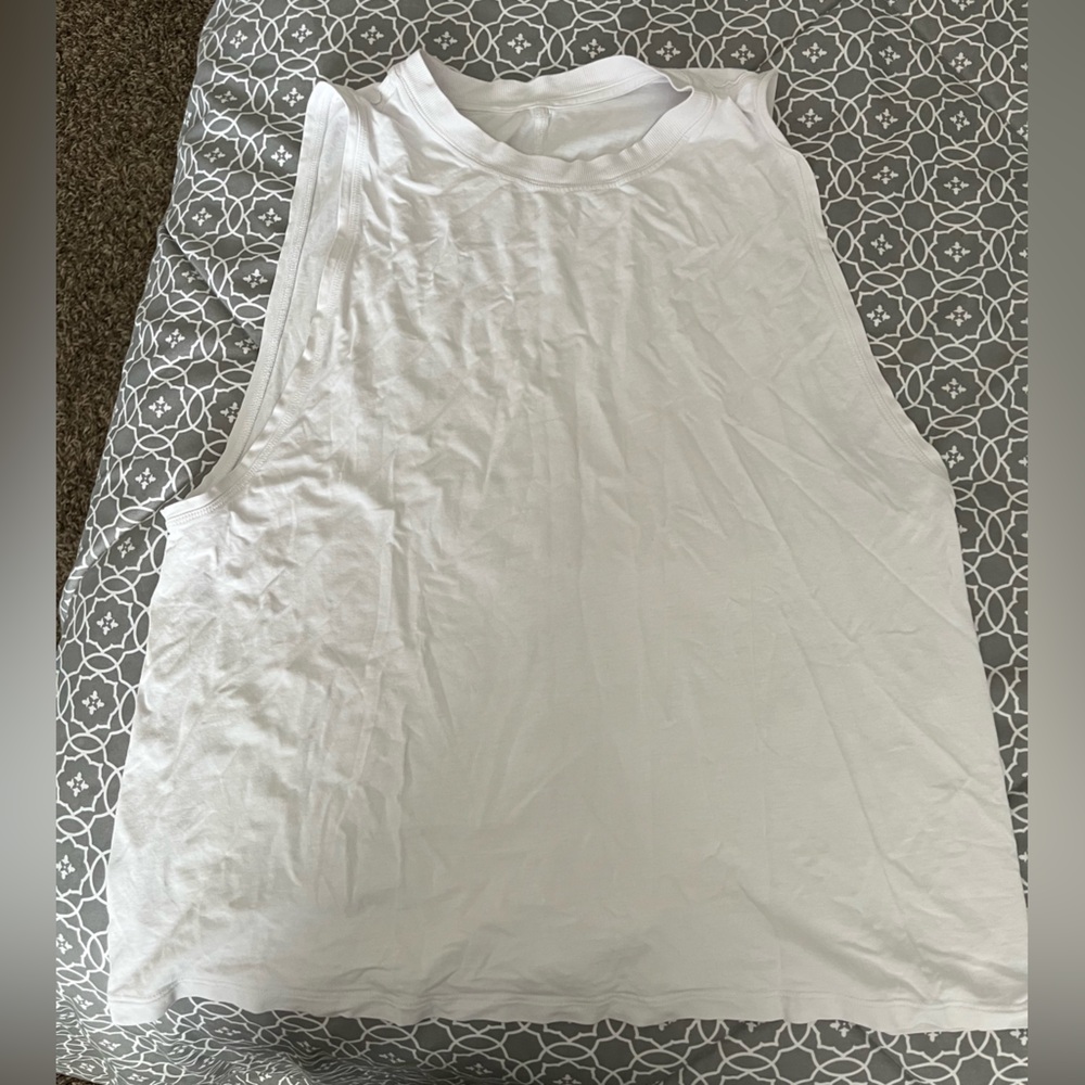 Lulu Lemon Boyfriend Tank in White